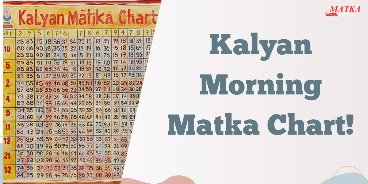 Kalyan Morning Matka Chart with opening closing numbers for Satta Matka results analysis - Matka World